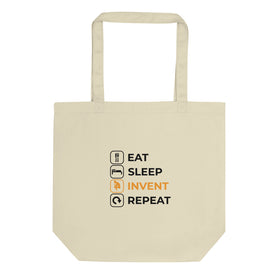 Eat Sleep Invent Repeat Eco Tote Bag