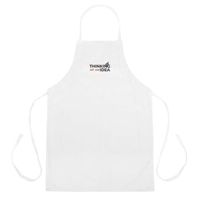 Thinking Of An Idea Embroidered Apron