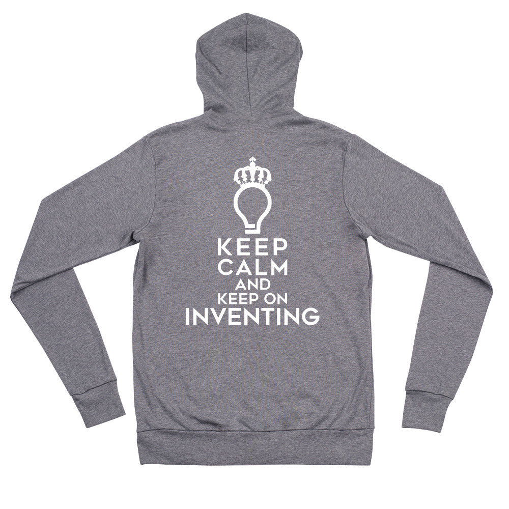 Keep Calm Unisex Zip Hoodie | Inventor Mart