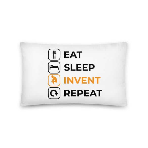Eat Sleep Invent Repeat Pillow