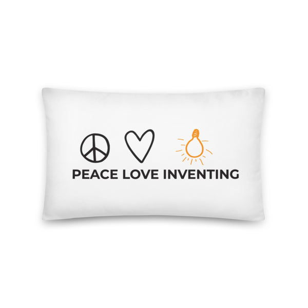 Peace Love Inventing Pillow