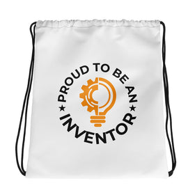 Proud To Be An Inventor Drawstring Bag