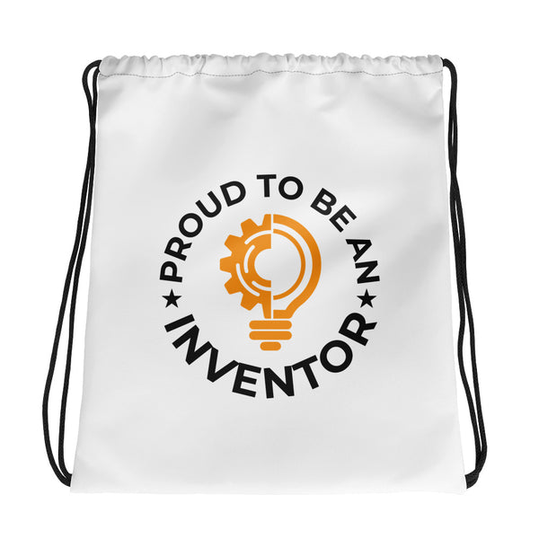 Proud To Be An Inventor Drawstring Bag