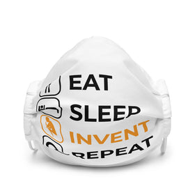 Eat Sleep Invent Repeat Face Mask