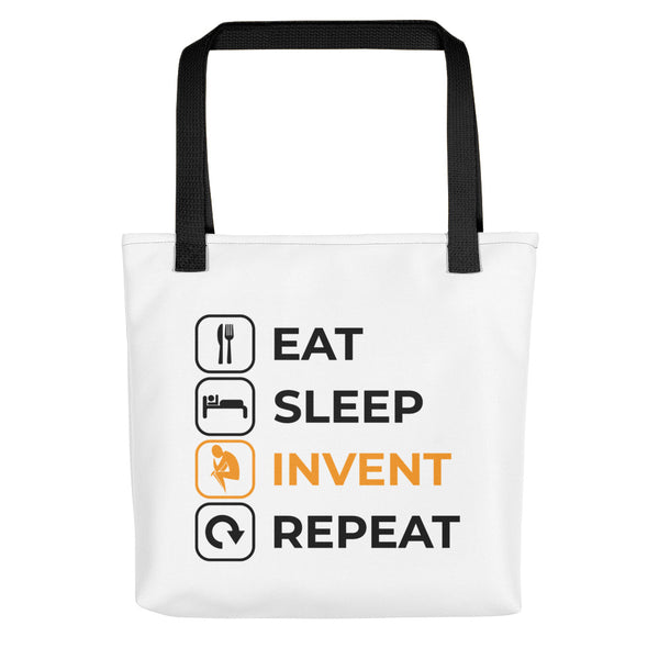 Eat Sleep Invent Repeat Tote Bag