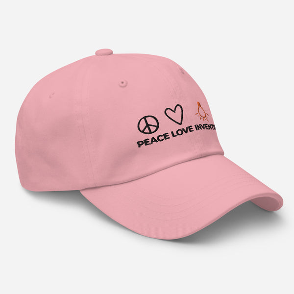 Peace Love Inventing Dad Hat