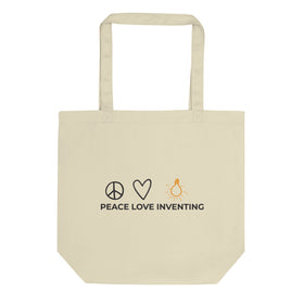 Peace Love Inventing Eco Tote Bag
