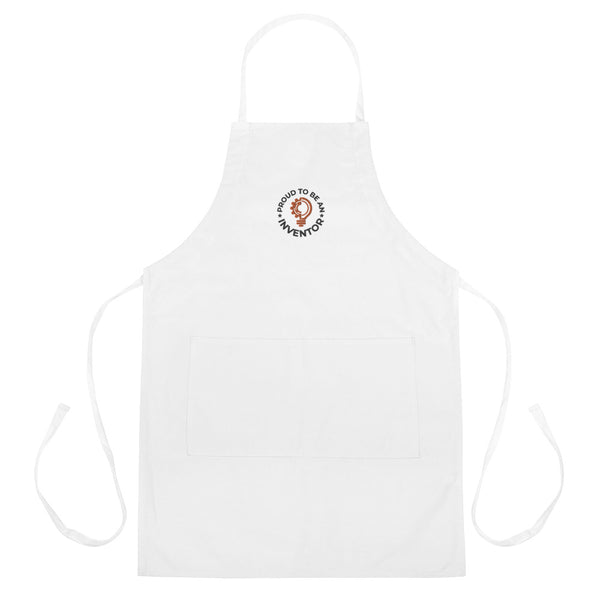 Proud To Be An Inventor Embroidered Apron