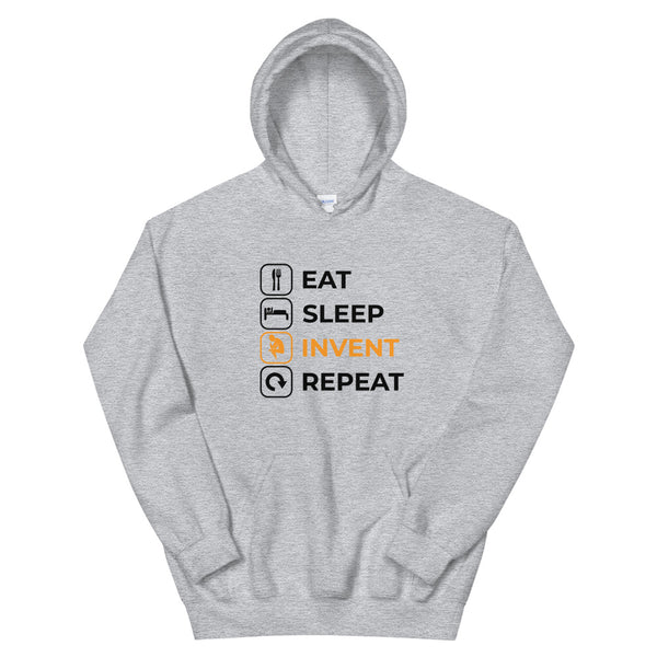 Eat Sleep Invent Repeat Unisex Hoodie