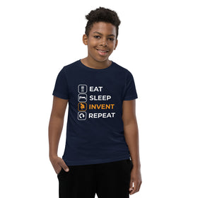 Eat Sleep Invent Repeat Youth T-Shirt